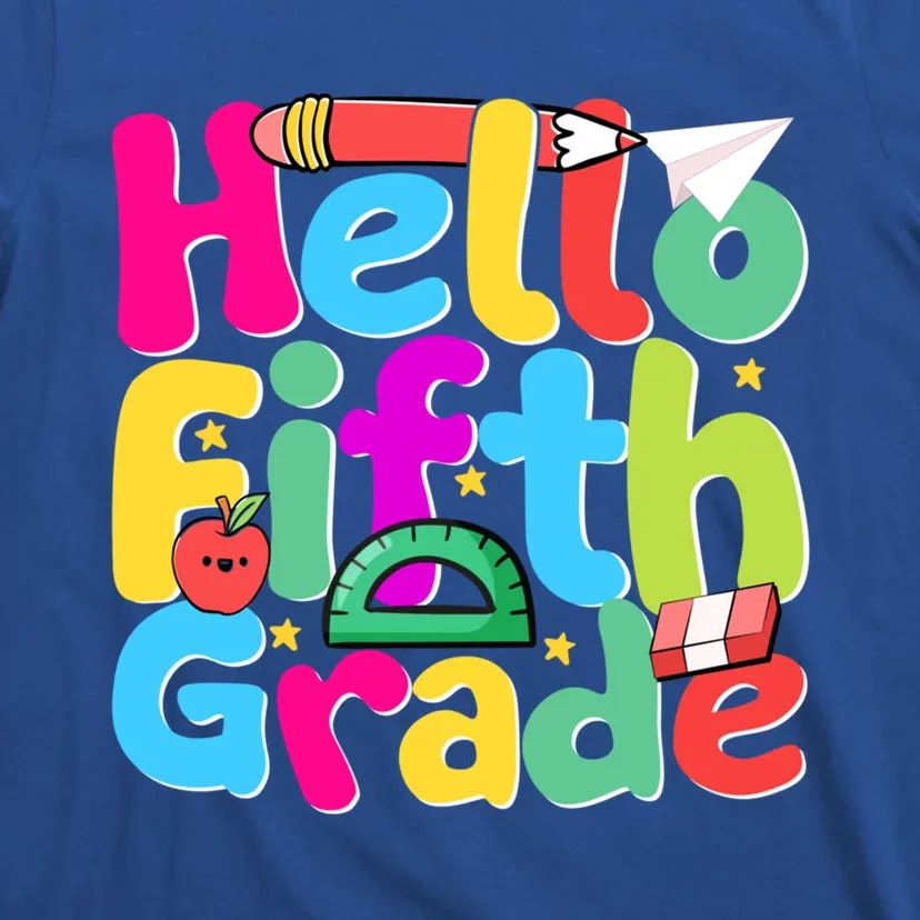 Hello First Day Of 5Th Grade Team Hello Fifth Grade Squad Gift T-Shirt