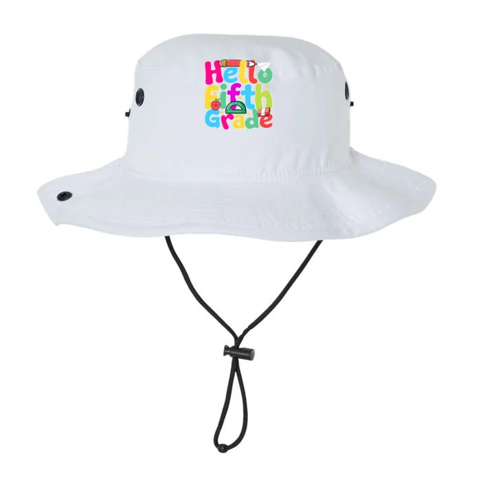 Hello First Day Of 5Th Grade Team Hello Fifth Grade Squad Gift Legacy Cool Fit Booney Bucket Hat