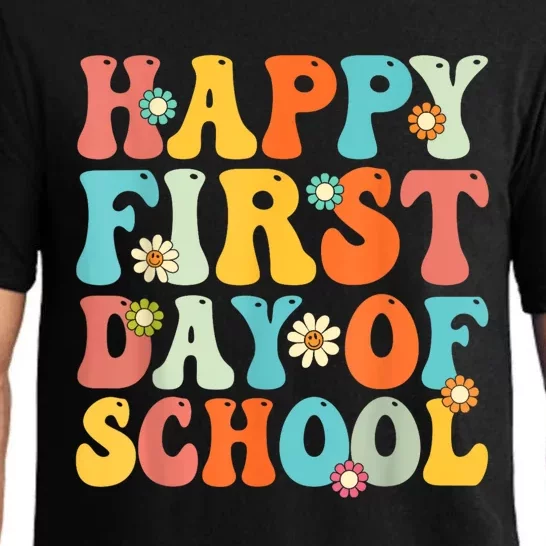 Happy First Day Of School Teacher Kids Back To School Pajama Set