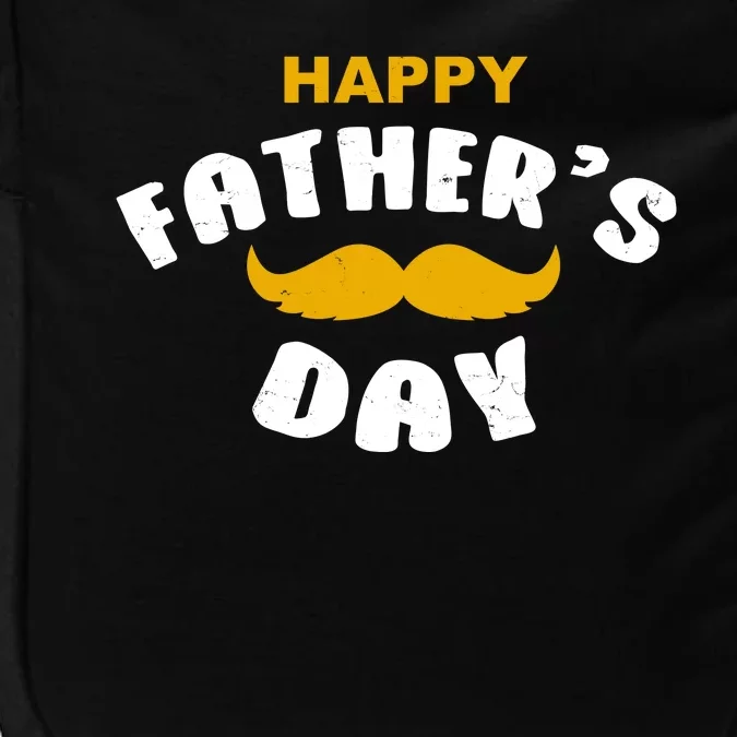 Happy Fathers Day Mustache Vintage Impact Tech Backpack