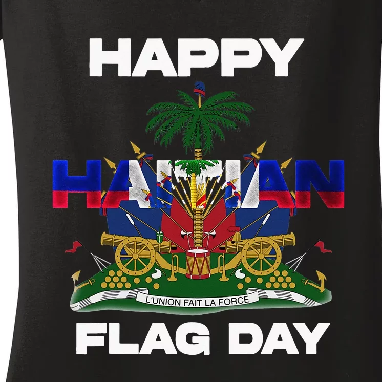 Haitian Flag Day Women's V-Neck T-Shirt