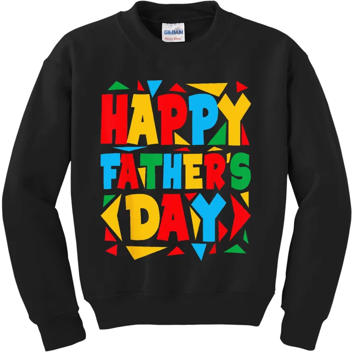 Happy Fathers Day For Dad Grandpa Kids Sweatshirt