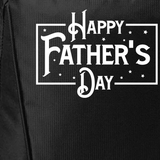 Happy Father's Day Star Gift For Dad City Backpack