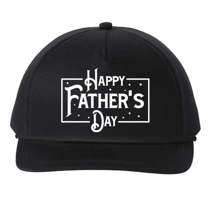 Happy Father's Day Star Gift For Dad Snapback Five-Panel Rope Hat