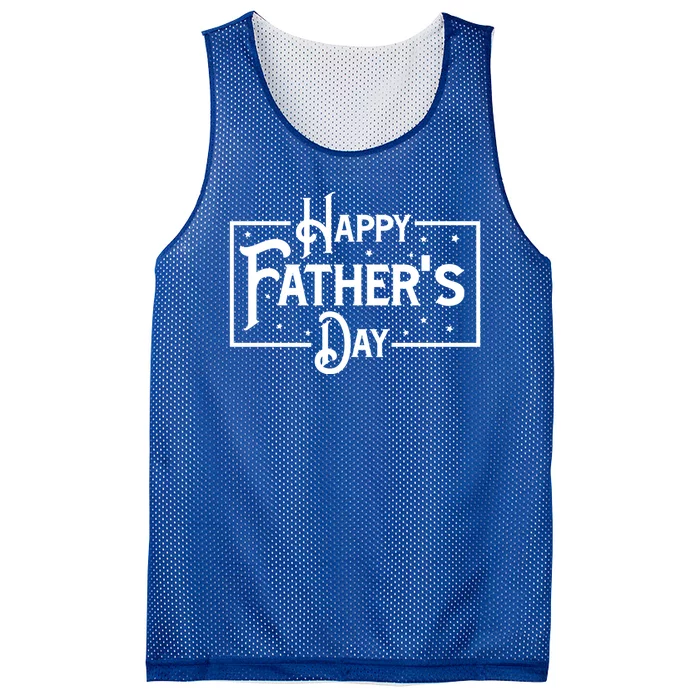 Happy Father's Day Star Gift For Dad Mesh Reversible Basketball Jersey Tank