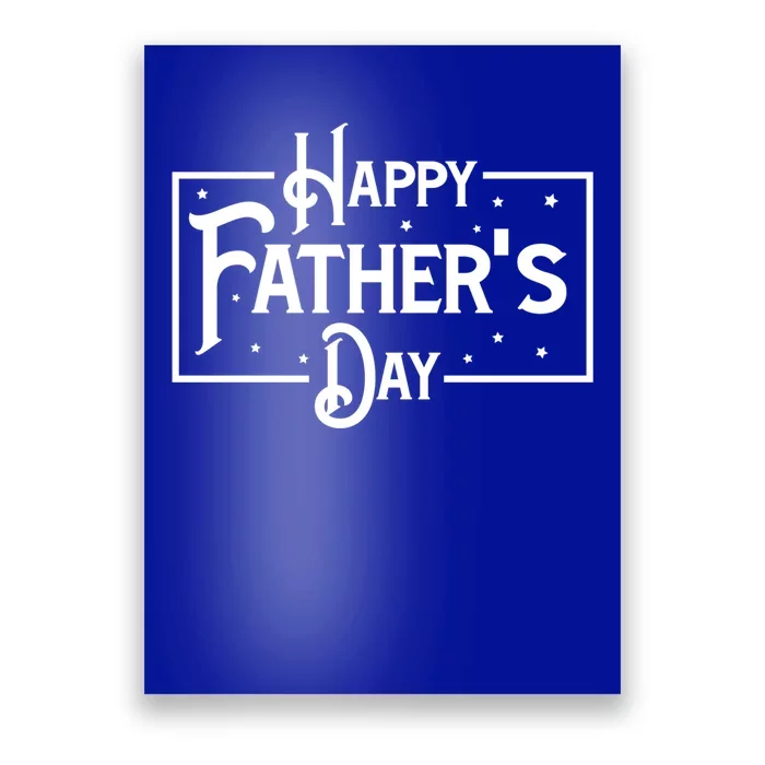 Happy Father's Day Star Gift For Dad Poster