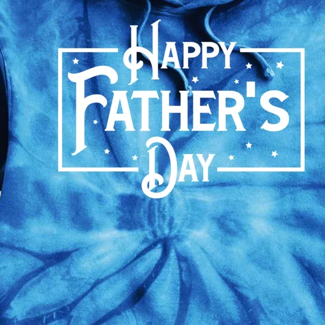 Happy Father's Day Star Gift For Dad Tie Dye Hoodie