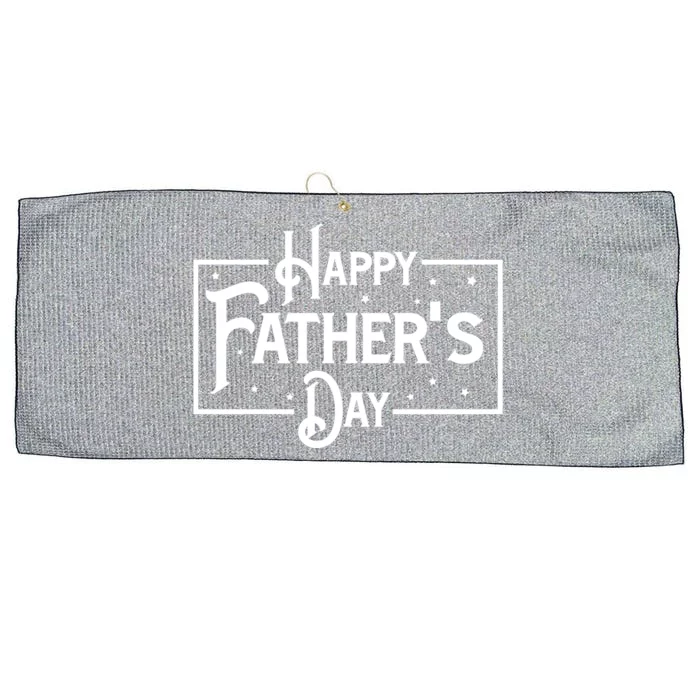 Happy Father's Day Star Gift For Dad Large Microfiber Waffle Golf Towel