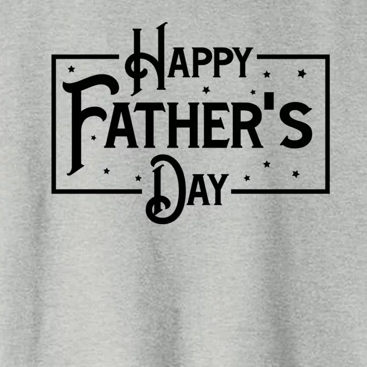 Happy Father's Day Star Gift For Dad Women's Crop Top Tee