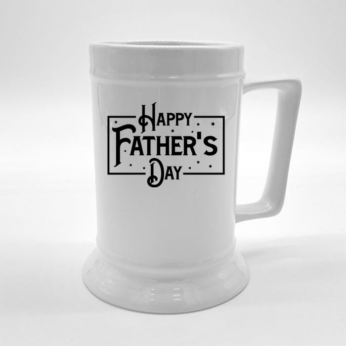 Happy Father's Day Star Gift For Dad Front & Back Beer Stein