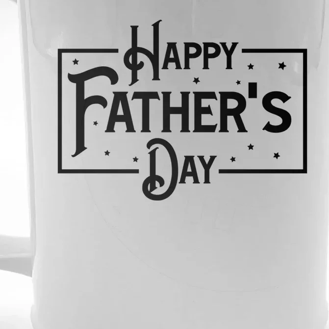 Happy Father's Day Star Gift For Dad Front & Back Beer Stein