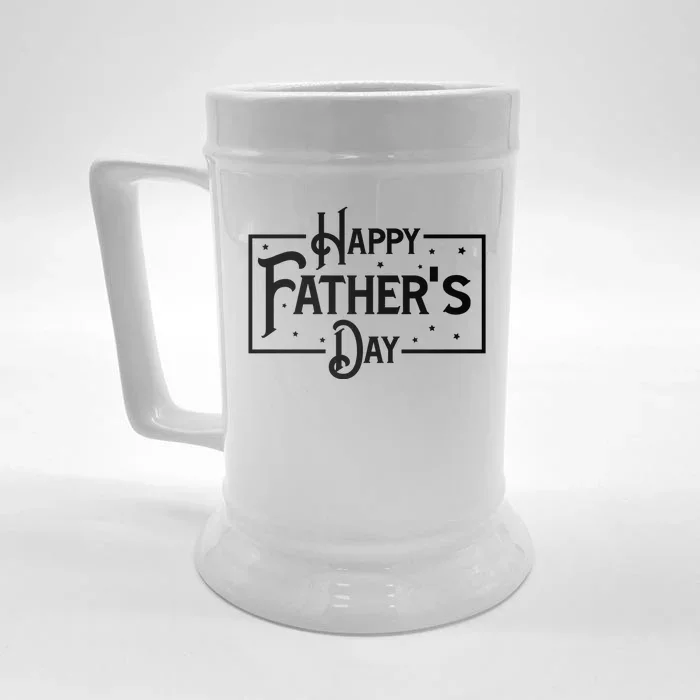 Happy Father's Day Star Gift For Dad Front & Back Beer Stein