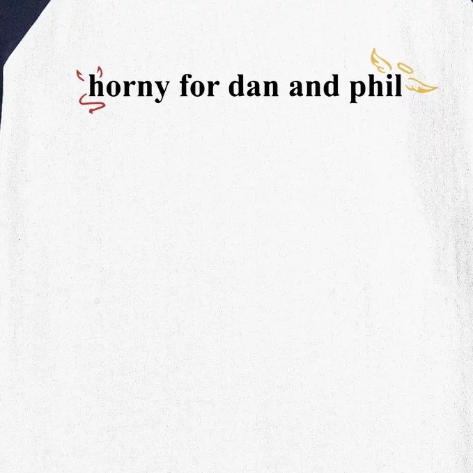 Horny For Dan And Phil Baseball Sleeve Shirt