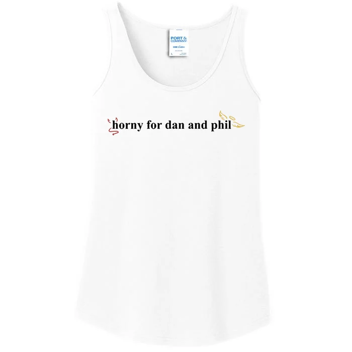 Horny For Dan And Phil Ladies Essential Tank