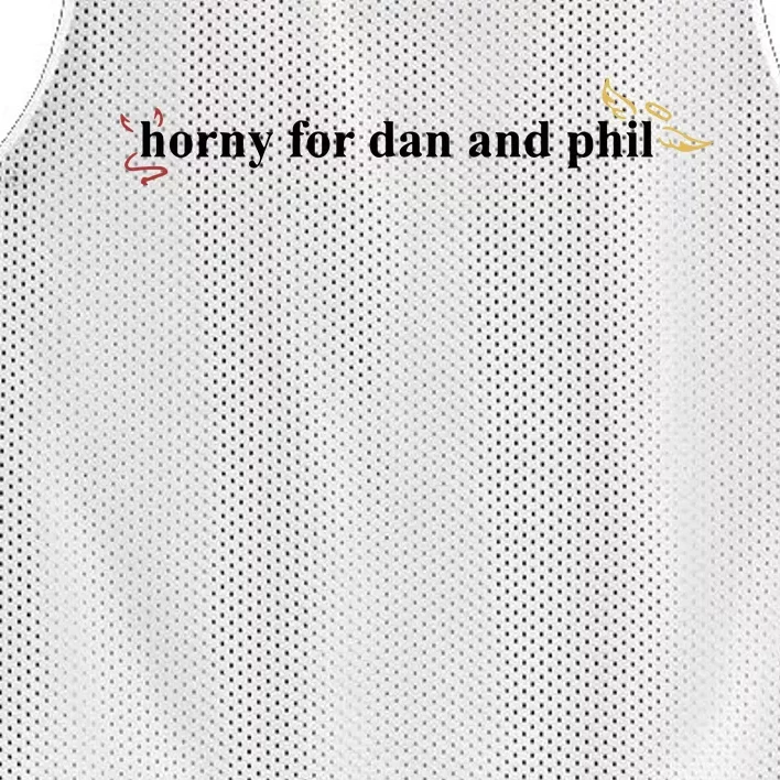 Horny For Dan And Phil Mesh Reversible Basketball Jersey Tank