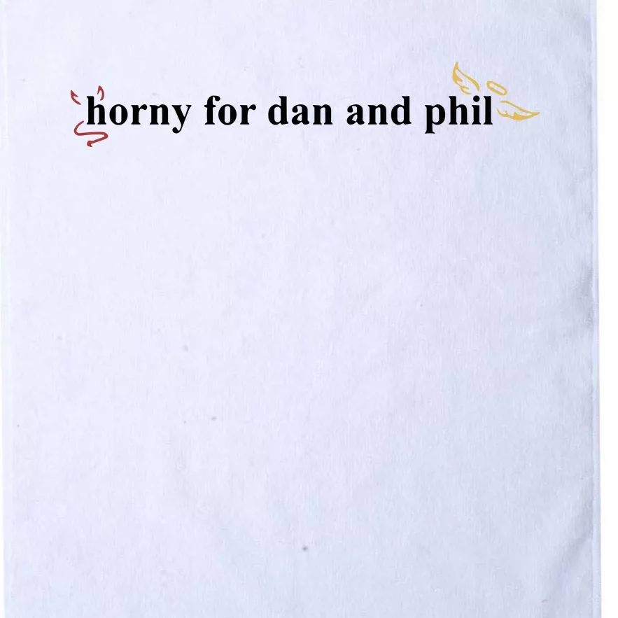 Horny For Dan And Phil Platinum Collection Golf Towel