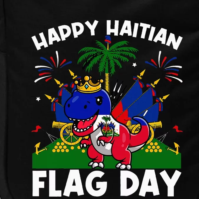 Haitian Flag Day Dinosaur Impact Tech Backpack