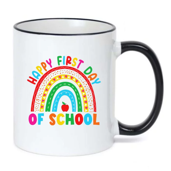 Happy First Day Of School Teacher Back To Schools Gift Black Color Changing Mug