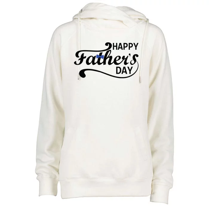 Happy Fathers Day Cute Dad Gift Womens Funnel Neck Pullover Hood