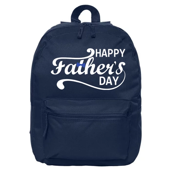 Happy Fathers Day Cute Dad Gift 16 in Basic Backpack