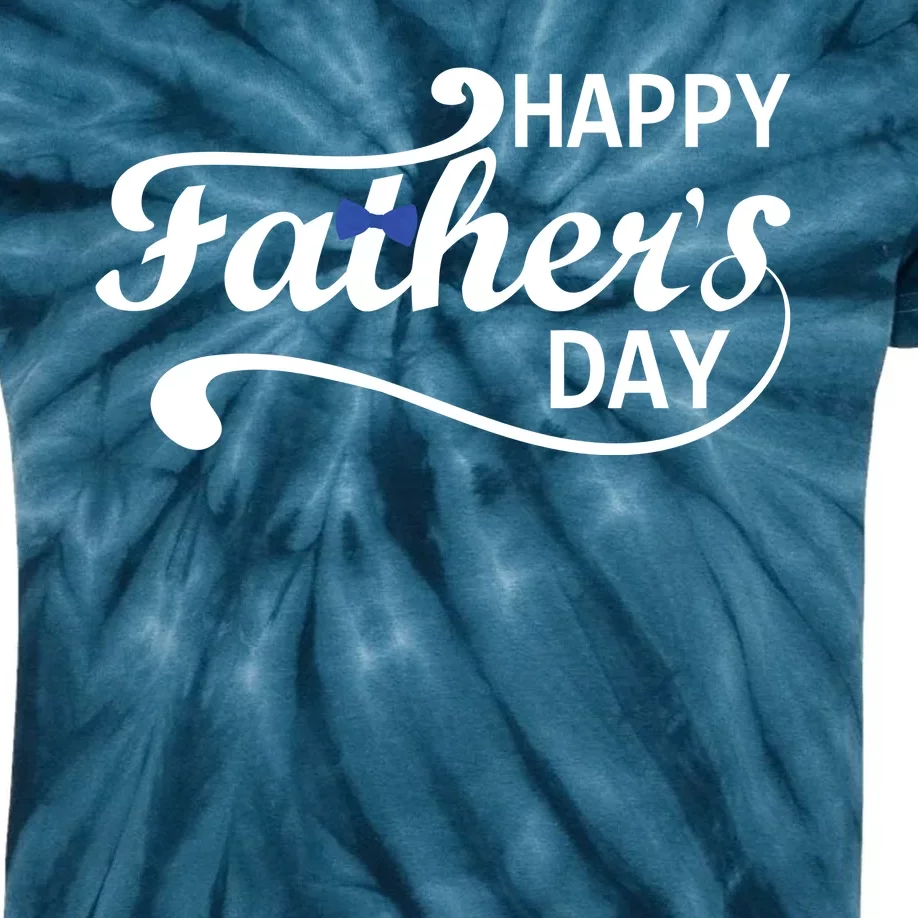 Happy Fathers Day Cute Dad Gift Kids Tie-Dye T-Shirt