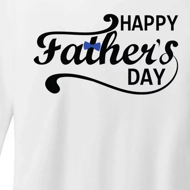 Happy Fathers Day Cute Dad Gift Womens CVC Long Sleeve Shirt