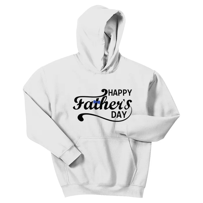 Happy Fathers Day Cute Dad Gift Kids Hoodie