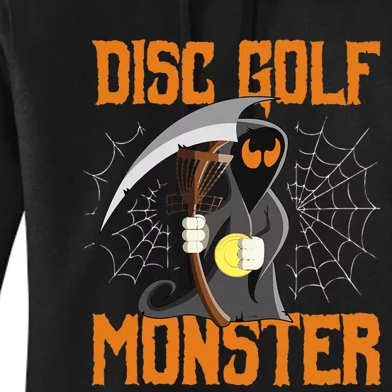 Halloween Funny Disc Golf Frolf Grim Reaper Costume Women's Pullover Hoodie