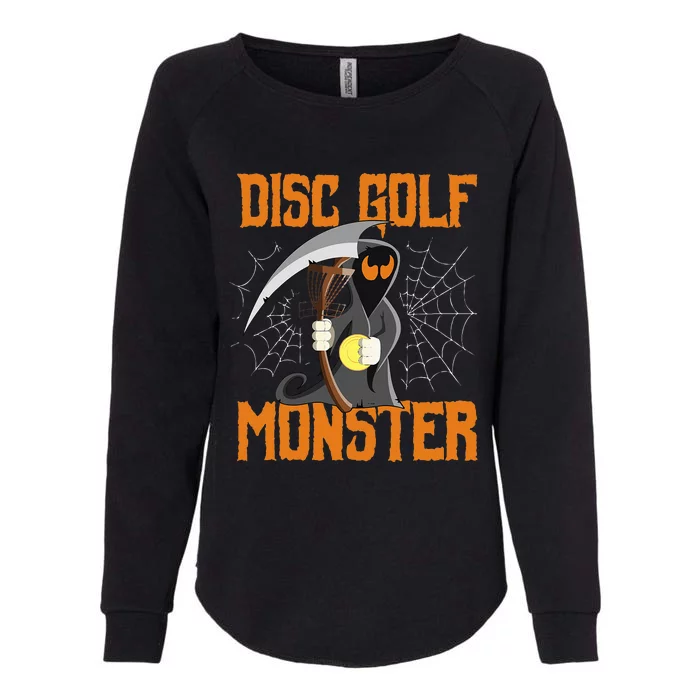 Halloween Funny Disc Golf Frolf Grim Reaper Costume Womens California Wash Sweatshirt