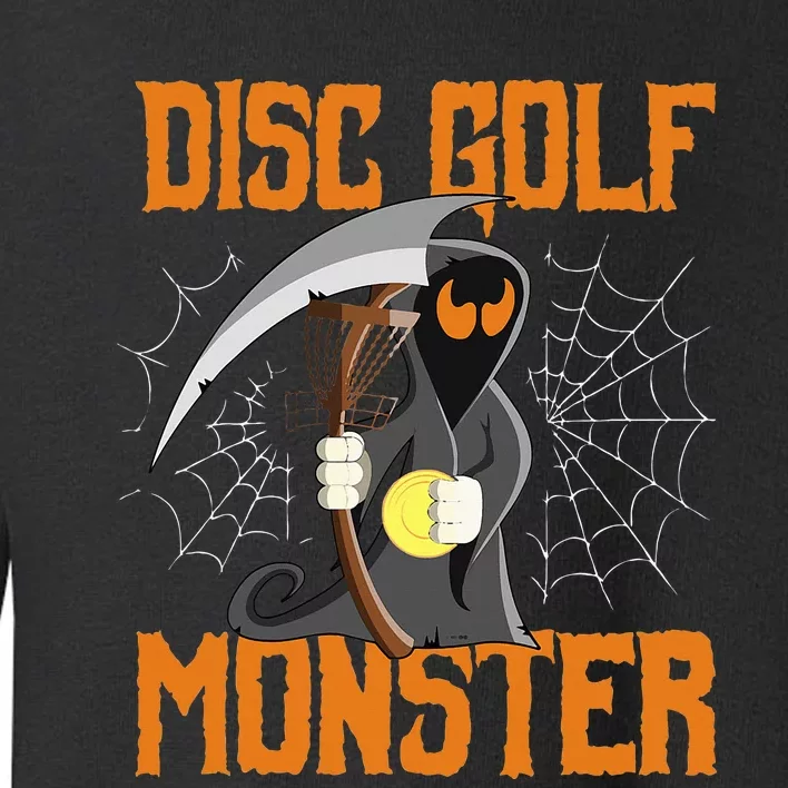 Halloween Funny Disc Golf Frolf Grim Reaper Costume Toddler Sweatshirt