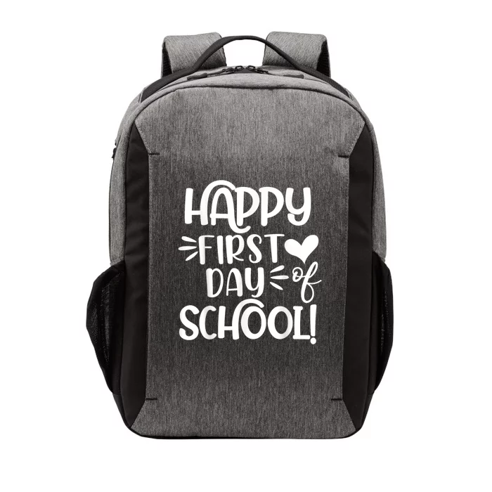 Happy First Day Of School Back To School Teacher Welcome 1st Vector Backpack