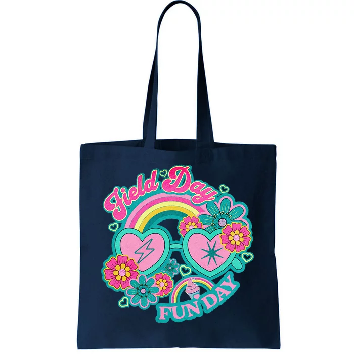 Hippie Field Day Fun Day For Teachers Field Day 2024 Tote Bag