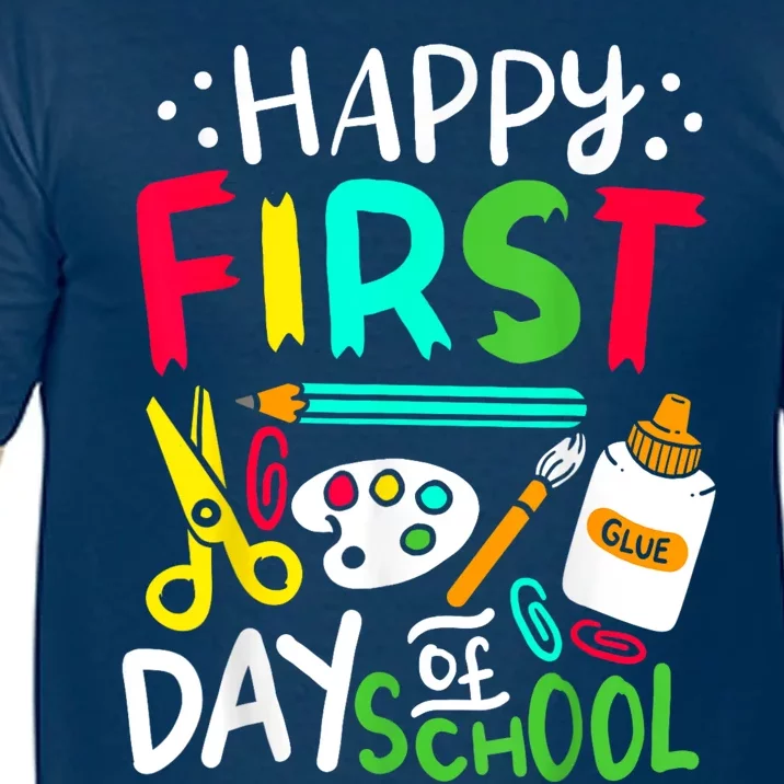 Happy First Day Of School Teacher Back To School Student Comfort Colors T-Shirt