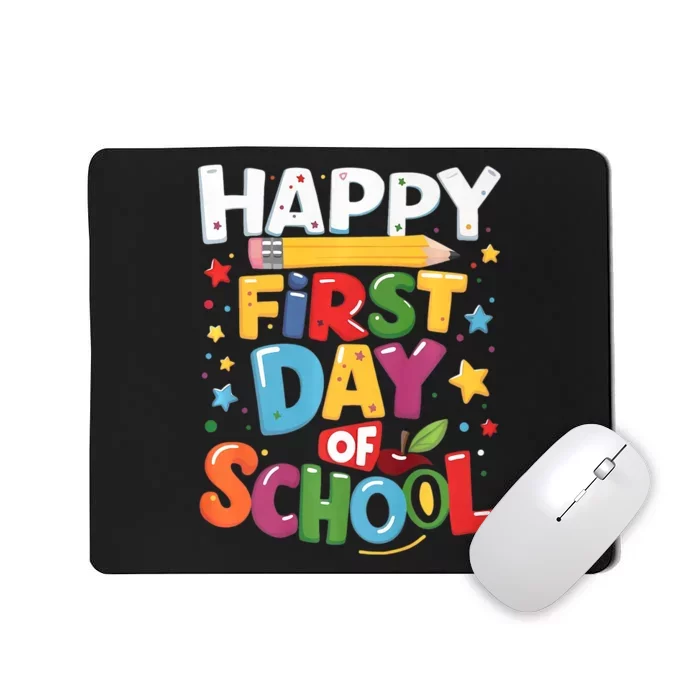 Happy First Day Of School Teacher Back To School Gifts Mousepad