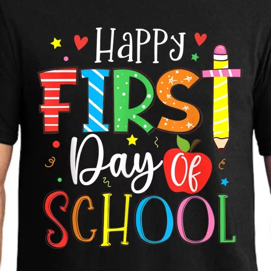 Happy First Day Of School Teacher Kids Back To School Pajama Set