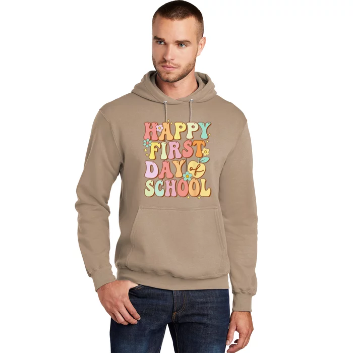 Happy First Day Of School Teachers Back To School Love Hoodie