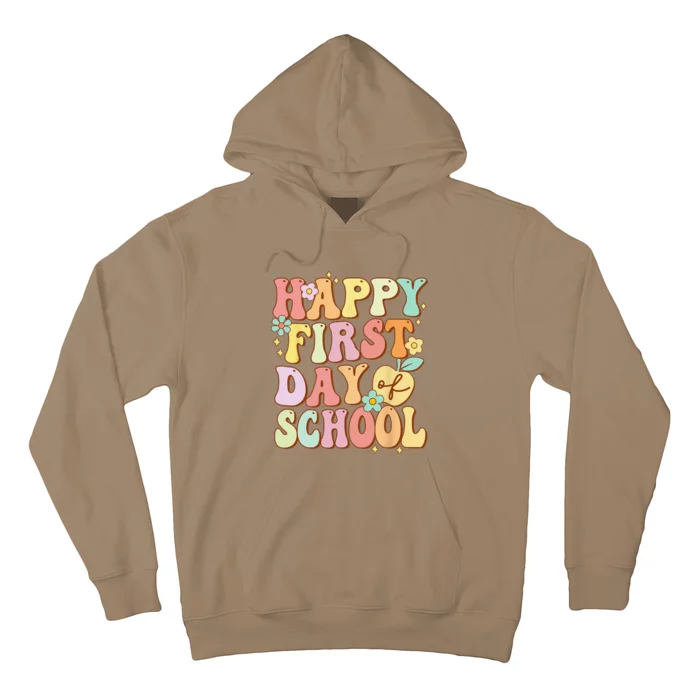 Happy First Day Of School Teachers Back To School Love Hoodie