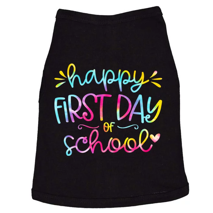 Happy First Day Of School Back To School Doggie Tank