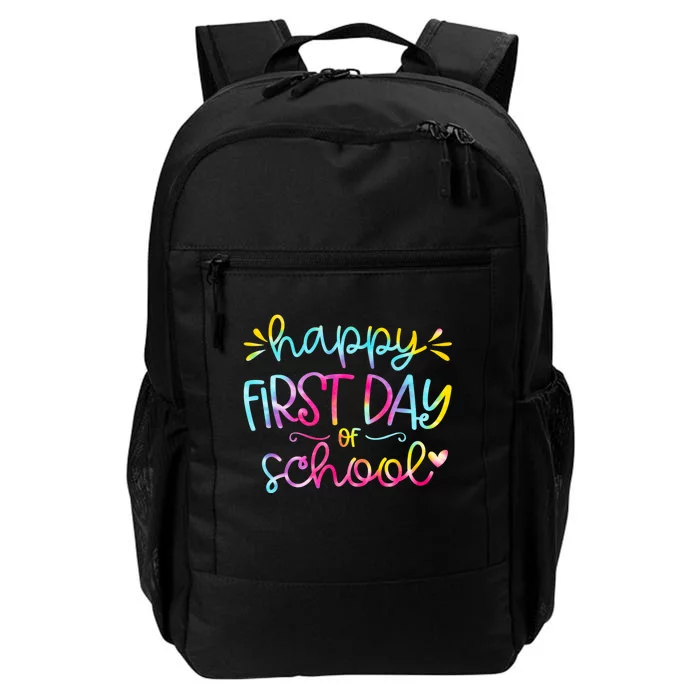 Happy First Day Of School Back To School Daily Commute Backpack