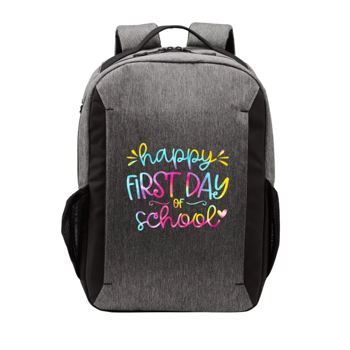 Happy First Day Of School Back To School Vector Backpack