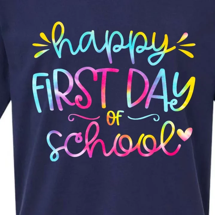 Happy First Day Of School Back To School Sueded Cloud Jersey T-Shirt