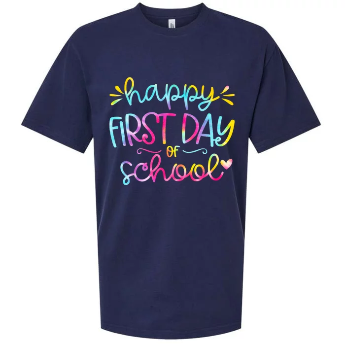 Happy First Day Of School Back To School Sueded Cloud Jersey T-Shirt