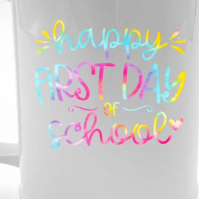 Happy First Day Of School Back To School Front & Back Beer Stein