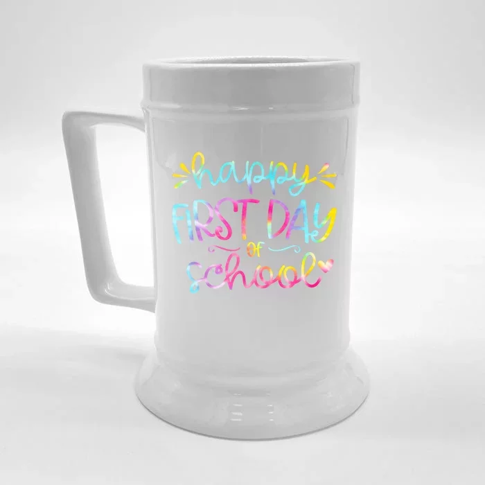 Happy First Day Of School Back To School Front & Back Beer Stein