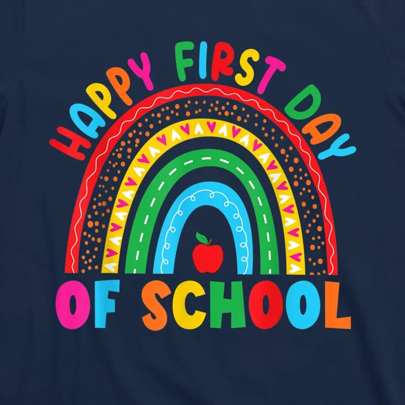 Happy First Day Of School Teacher Back To School Boy Girl T-Shirt