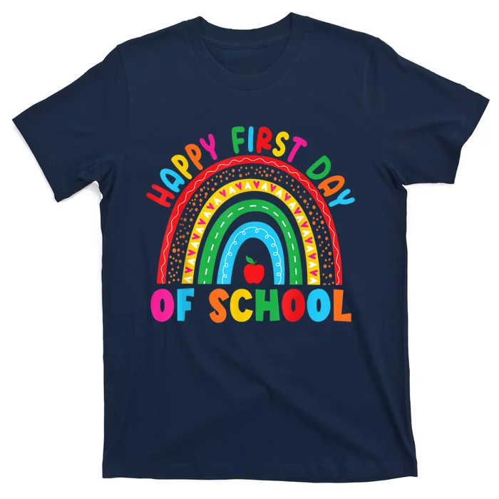 Happy First Day Of School Teacher Back To School Boy Girl T-Shirt