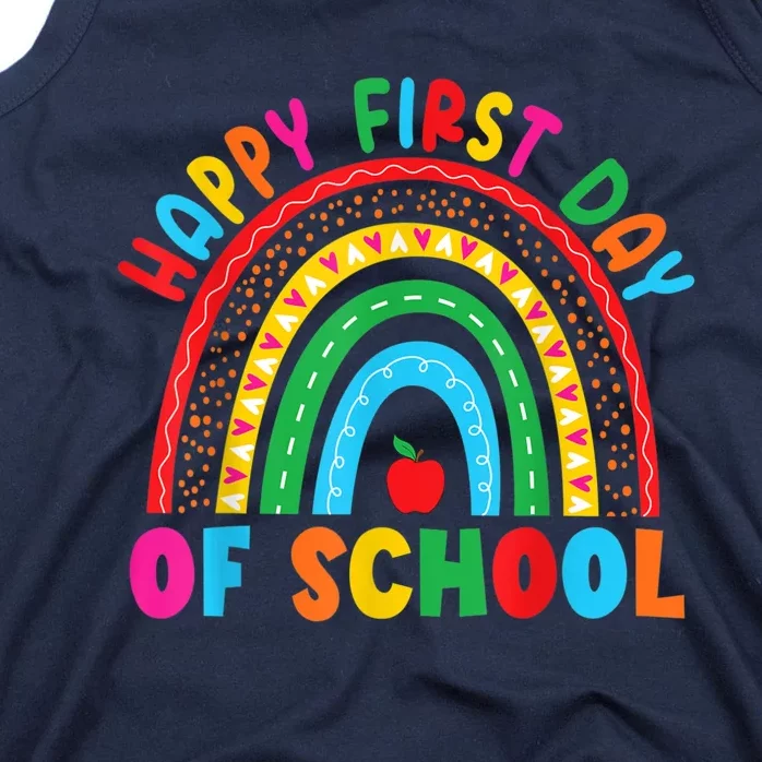 Happy First Day Of School Teacher Back To School Boy Girl Tank Top