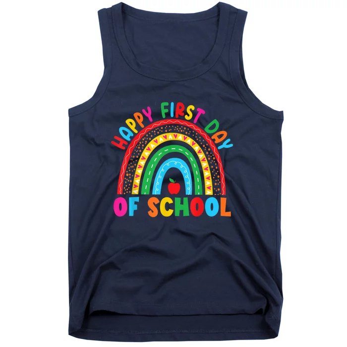 Happy First Day Of School Teacher Back To School Boy Girl Tank Top