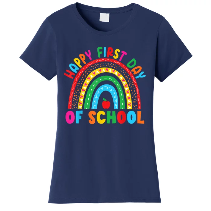 Happy First Day Of School Teacher Back To School Boy Girl Women's T-Shirt