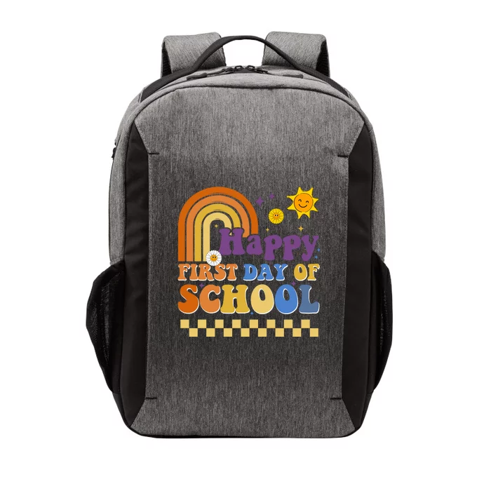 Happy First Day Of School Vector Backpack